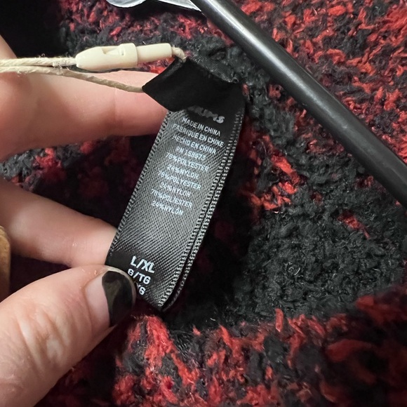 Skims Cozy Zip-Up in Brick Buffalo Check Size L/XL - Picture 6 of 6